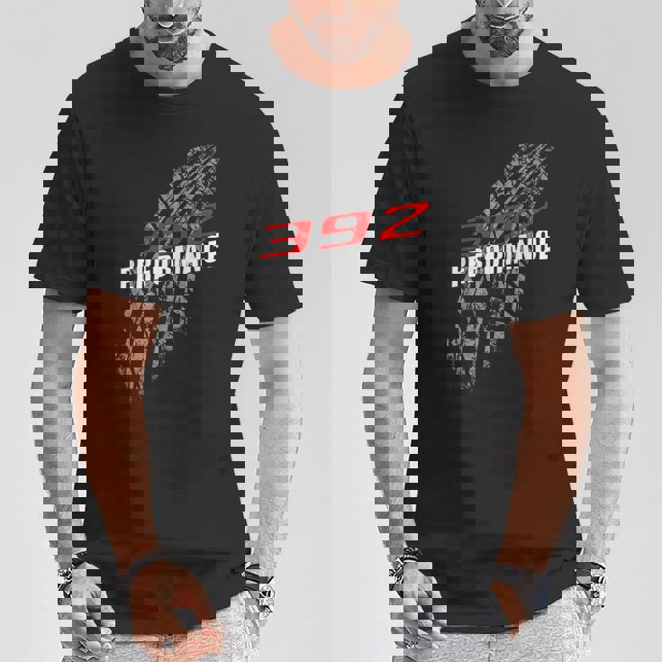 392 パフォーマンス 64 タイヤマーク レースカー Tシャツ 面白い贈り物