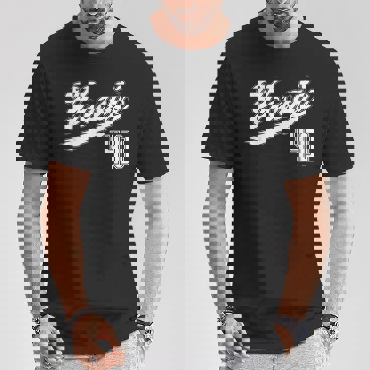 40 歳 誕生日 四十路 祝い 40歳 40才 お祝い 男性 女性 アラフォー 父 母 野球 ユニフォーム Tシャツ 面白い贈り物