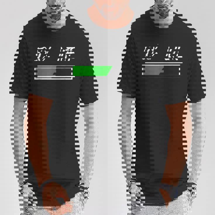 50Th Birthday 50 Life 50 Years Life Loading Bar 50 Percent Tシャツ 面白い贈り物