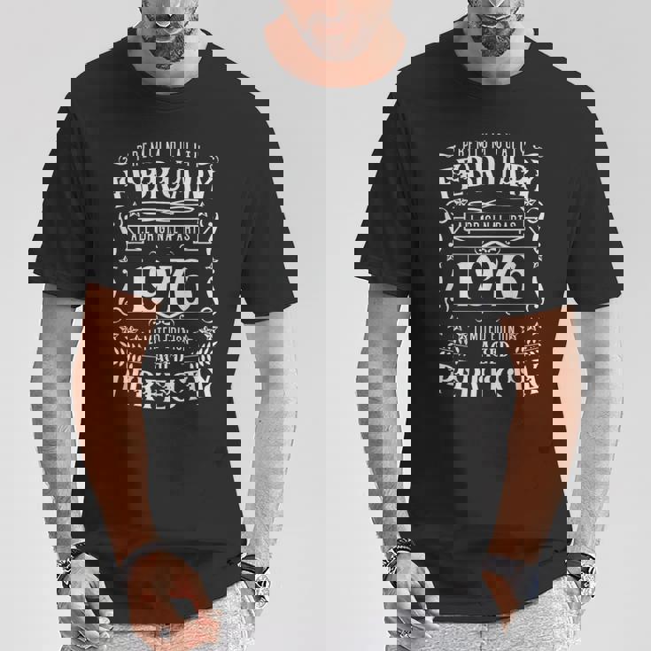 50歳の誕生日レジェンドは1976年2月に誕生しました。 Tシャツ 面白い贈り物