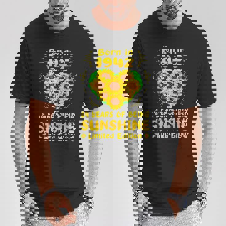 84歳の誕生日 サンシャイン84年 ひまわり恋人 1942年生まれ Tシャツ 面白い贈り物