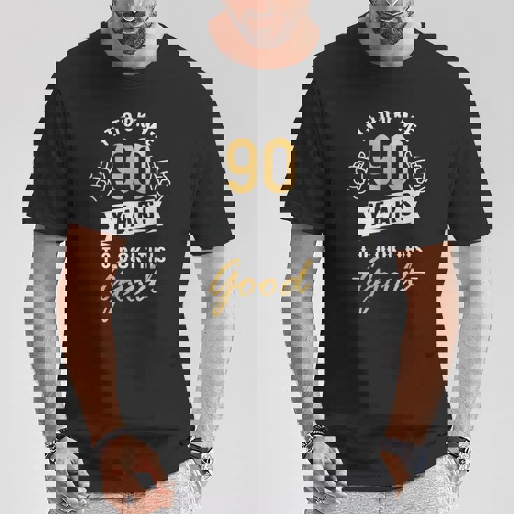 90歳 誕生日 お祝い 90歳 Tシャツ 面白い贈り物