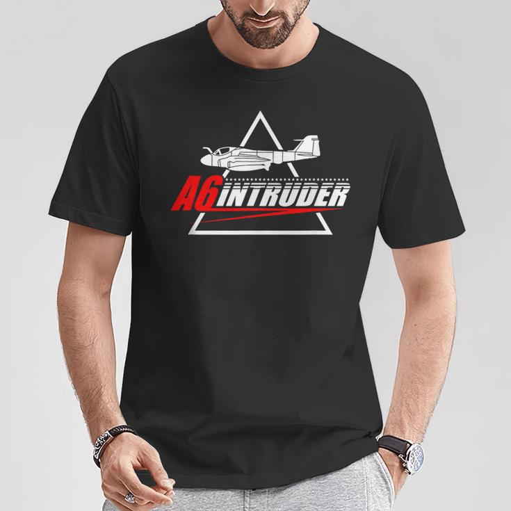 A-6 Intruder De Bombardero Azul Marino Camiseta unisex Regalos divertidos