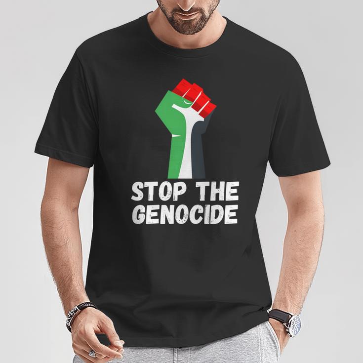 Arrêtez Le Génocide Manche Longue T-Shirt Cadeaux drôles