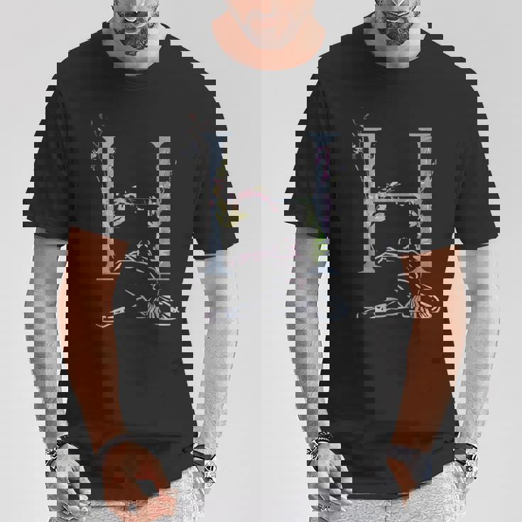 Balla バレリーナ イニシャル 名前 H、ダンス、モノグラム、バレエ Tシャツ 面白い贈り物