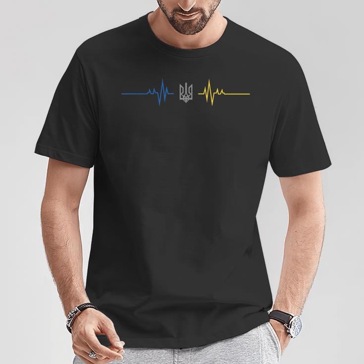 Bandera De Ucrania Tridente Ucraniano Estoy Con Ucrania Camiseta unisex Regalos divertidos