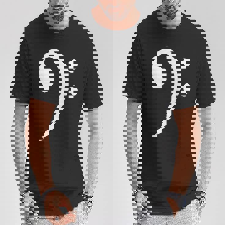 Bass Note F Key Bass Player Music Bass Clef Tシャツ 面白い贈り物