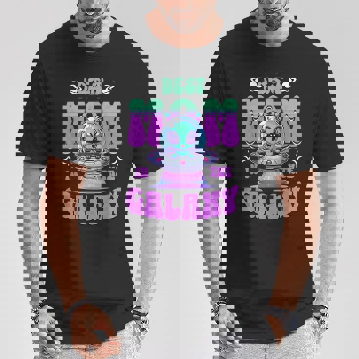 Best Mom In The Galaxy Cute Alien T-Shirt Unique Gifts