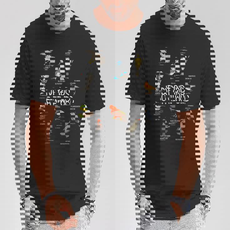 Bird Watching Dirty Birds Of The World Birding T-Shirt Unique Gifts