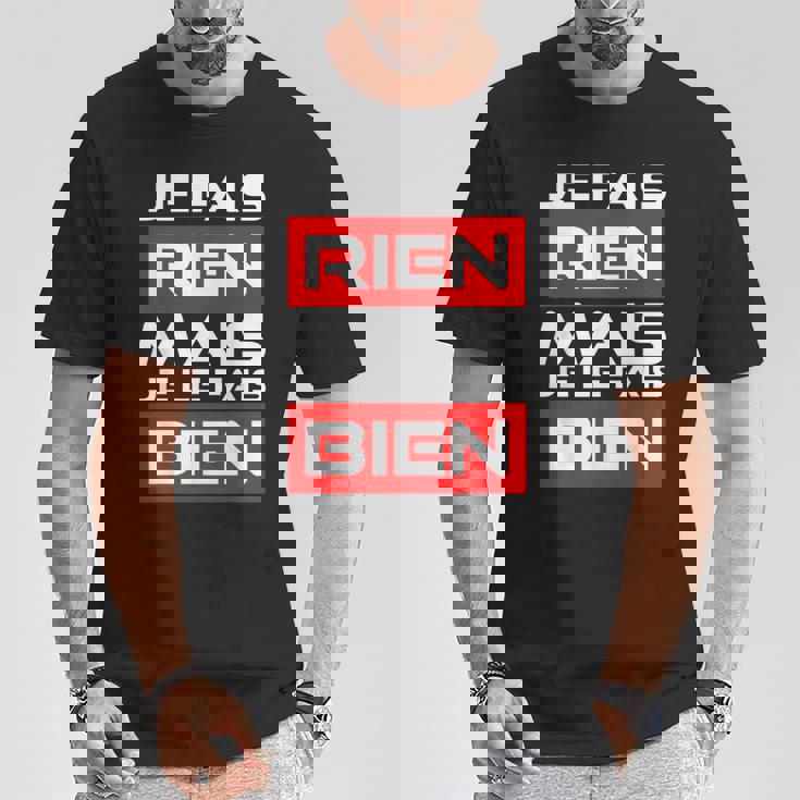 Cadeau Homme Humour Anniversaire Drole Je Ne Fais Rien T-Shirt Cadeaux drôles