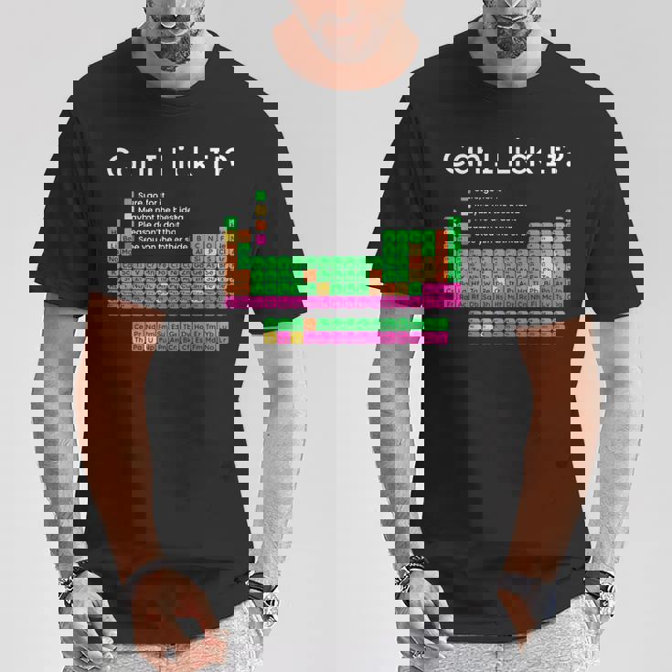 Can I Lick It 周期表 Tシャツ 面白い贈り物