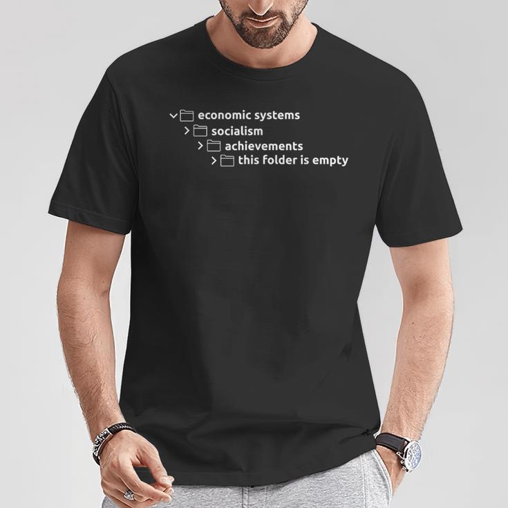 Capitalismo Contraocialismo Chiste Divertido Capitalistas Camiseta unisex Regalos divertidos