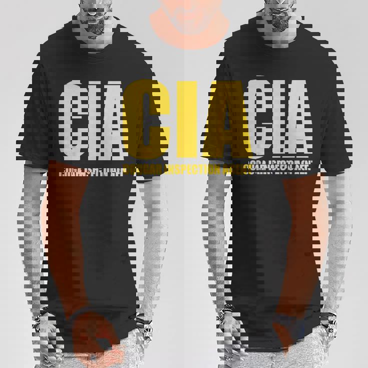 Cia クーガー検査剤 ファニー Cia Tシャツ 面白い贈り物