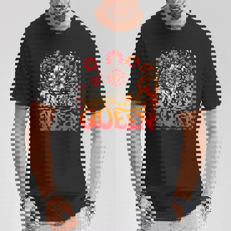 Dancing A Queen ダンシングヴィンテージ 70年代 80年代 ダンスパーティー用 Tシャツ 面白い贈り物