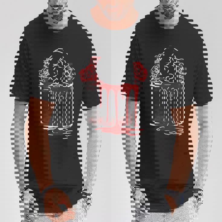 Deathcake バースデーケーキテーマ ケーキローズ ハロウィン Tシャツ 面白い贈り物