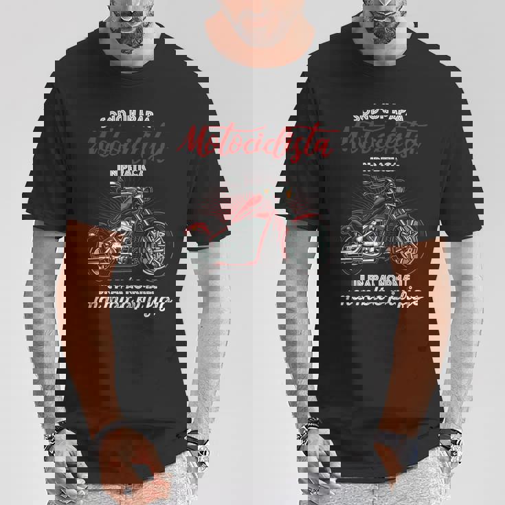 Di Festa Del Papà Divertente Idea Moto Papà Motociclista Maglia A Manica Maglietta Regalos divertidos