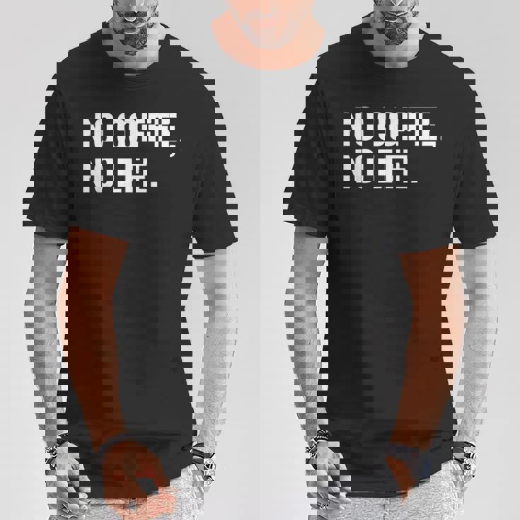 Emergency No Coffee No Life Missing Java 警告サイン Tシャツ 面白い贈り物