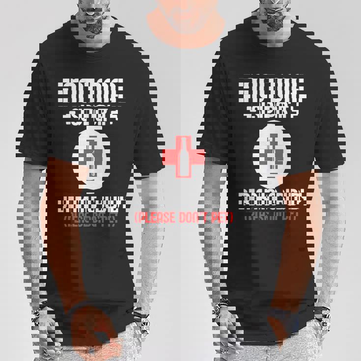 Emotionalupport Drinking Buddy Adultarcastic Humor Tシャツ 面白い贈り物