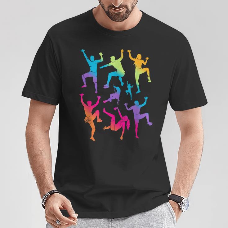 Escalada Montañas Escaladores Niños Niños Niñas Boulder Camiseta unisex Regalos divertidos