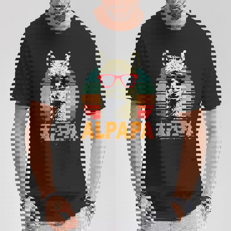 Festa Del Papà Alpapa Best Dad Alpaca Maglietta Regalos divertidos