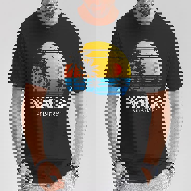 Filipina フィリピノ ヤシの木 マニラ トロピカル フィリピン Tシャツ 面白い贈り物