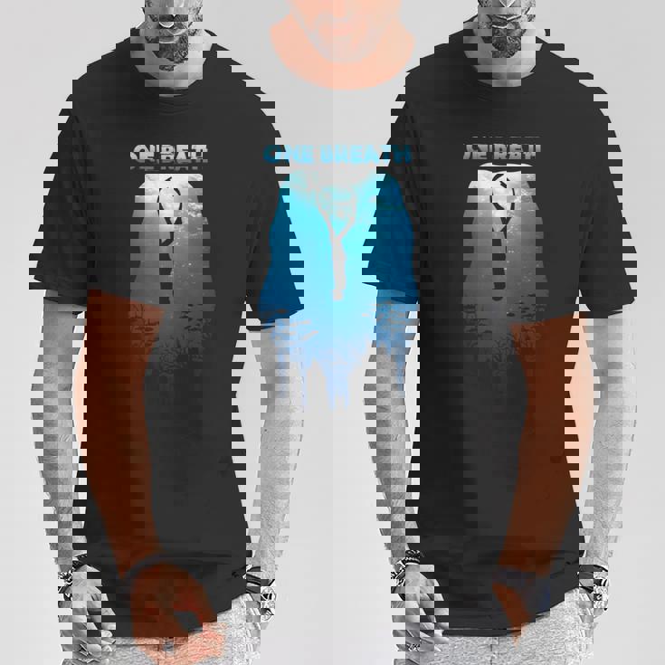 Freediving One Breath ダイビング Apnea オーシャンフリー ダイブシー 長袖tシャツ Tシャツ 面白い贈り物