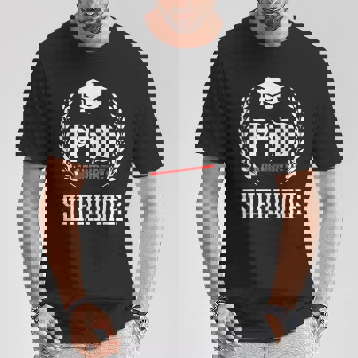 PhdurvivorFor Graduationtudent Tシャツ 面白い贈り物