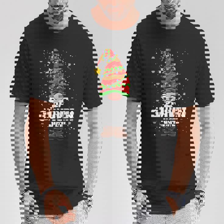 Glühwein Wichtel Weihnachten T-Shirt Lustige Geschenke