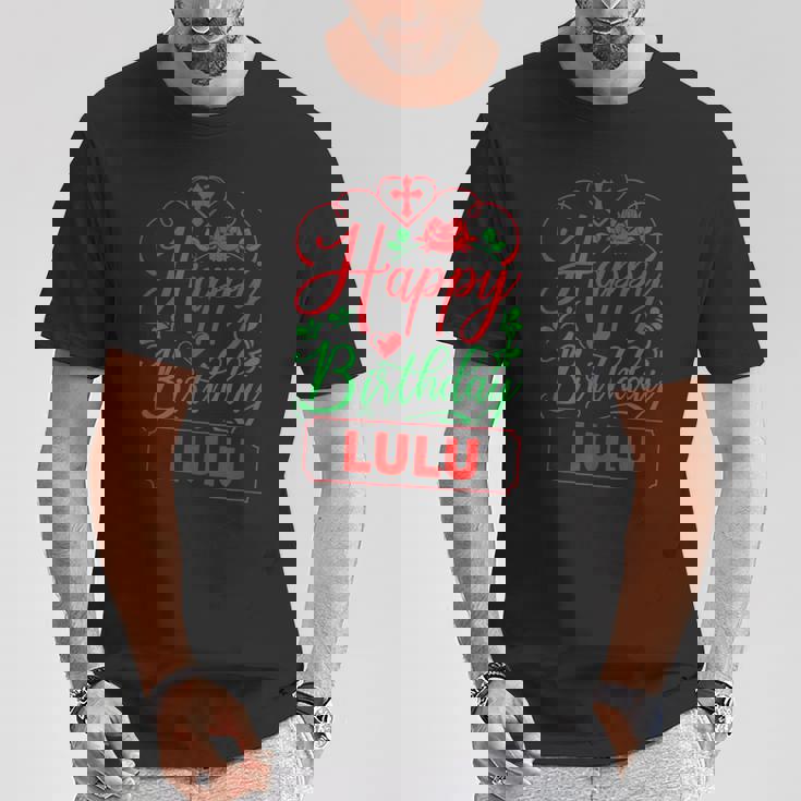 Happy Birthday Lulu かわいいクリスマスルル Tシャツ 面白い贈り物