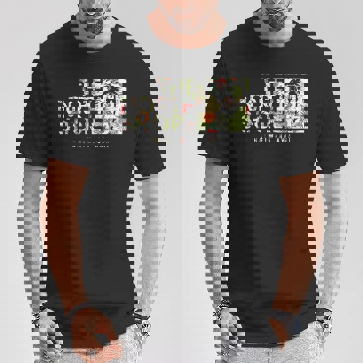 Hawaii The Northhore ハレイワヤシの木 長袖tシャツ Tシャツ 面白い贈り物