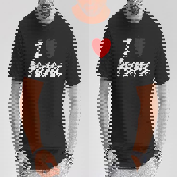 I Heart 愛 Pekpek フィリピンタガログ語 フィリピン フィリピン人 長袖tシャツ Tシャツ 面白い贈り物