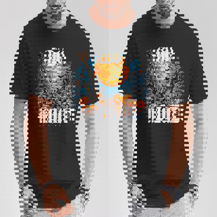 Herr Dame Kind Girl ロックンロール スプラッチ ヘビーメタル ハロウィン Tシャツ 面白い贈り物