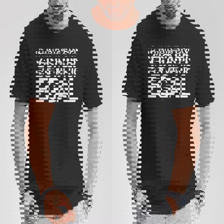 Ich Hab Daschonerstanden 面白いドイツ語の言葉 長袖tシャツ Tシャツ 面白い贈り物