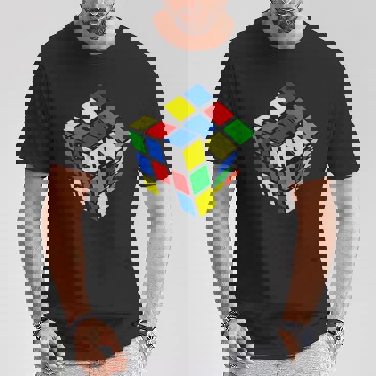 Impossible Rubik Rubix キューブポケット レトロ ゲームボーイ Tシャツ 面白い贈り物