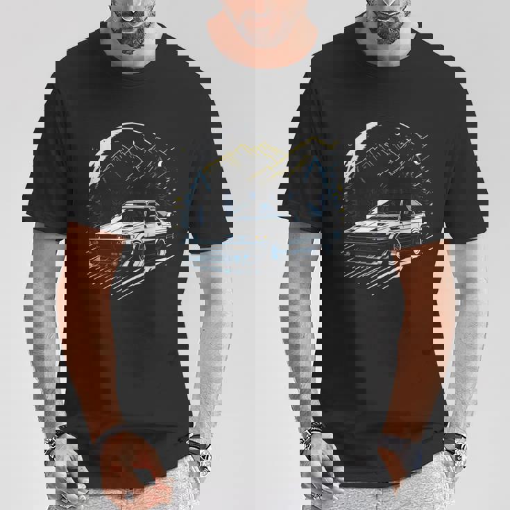 Jdm ドリフト アニメ 漫画 車 八六 Tシャツ 面白い贈り物