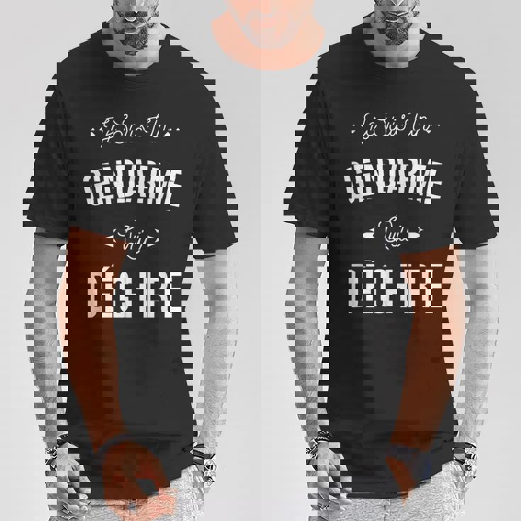 Jeuis Un Gendarme Qui Déchire Idée Cadeau Rigolo Gendarme T-Shirt Cadeaux drôles