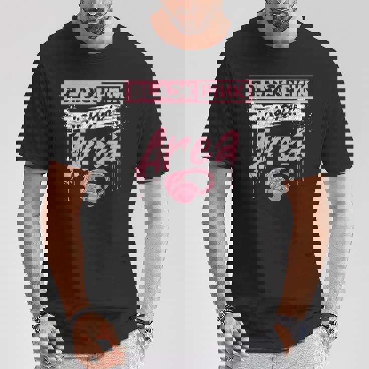 K-Pop 韓国ポップファッション ブラック ピンク 韓国 K-Pop好き向け Tシャツ 面白い贈り物