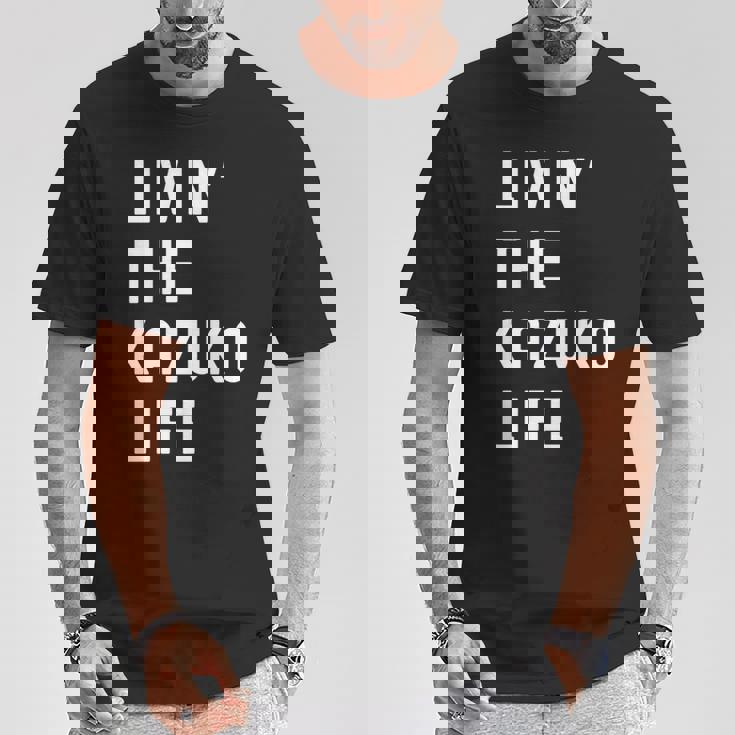 Kazuko の人生を生きている Kazuko 長袖tシャツ Tシャツ 面白い贈り物