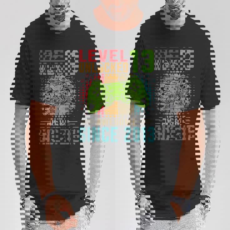 Level 13 Unlocked Birthday 13 Year Old 13Th Birthday Tシャツ 面白い贈り物