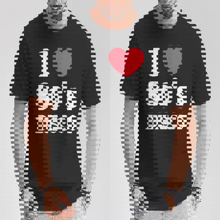 I Love 80S ディスコミュージック レトロディスコ Tシャツ 面白い贈り物