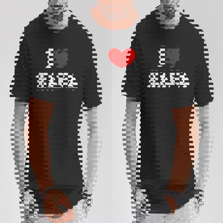 I Love Hana 私は愛する Hana Tシャツ 面白い贈り物