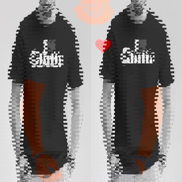 I Love Heart コロンビア 南アメリカ ボゴタ コロンビア文化 Tシャツ 面白い贈り物