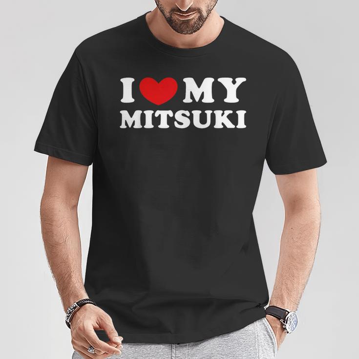 I Love My Mitsuki 私は私のミツキが大好きで、私は私のミツキが大好きです Tシャツ 面白い贈り物