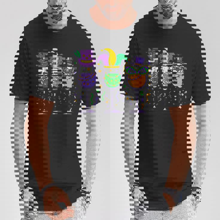 Mardi Gras Glass Fat Tuesday Carnival Party Mom Women T-Shirt Unique Gifts Mardi Gras Glass Fat Tuesday Carnival Party Mom Women T-Shirt Unique Gifts