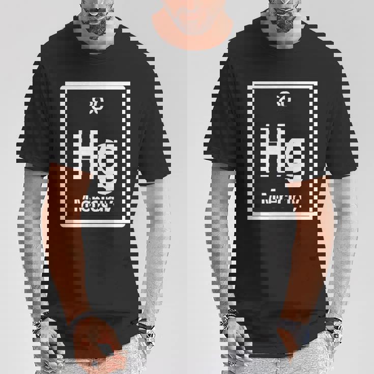 Mercury Hg 元素周期表 サイエンスギフト Tシャツ 面白い贈り物