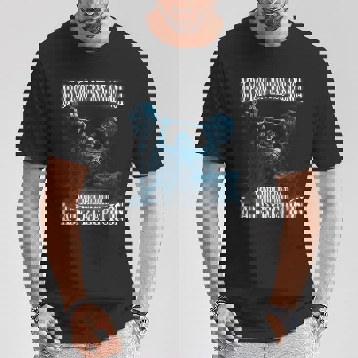 Mi Pasion El Press De Banca Mi Debilidad La De Recepción Camiseta unisex Regalos divertidos