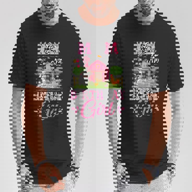 Mom Of The Birthday Girl 1St Birthday Cow Farm Family T-Shirt Unique Gifts