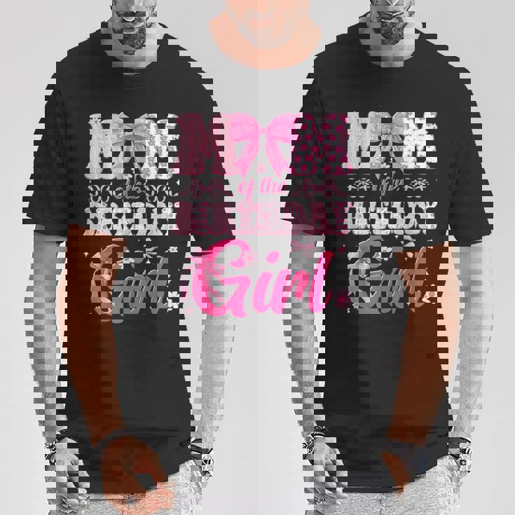 Mom Of The Birthday Girl Family Pink Bow Family Party T-Shirt Unique Gifts Mom Of The Birthday Girl Family Pink Bow Family Party T-Shirt Unique Gifts