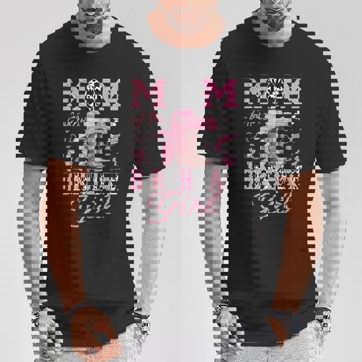 Mom Of The Birthday Girl Pink Cowgirl Western Rodeo T-Shirt Personalized Gifts Mom Of The Birthday Girl Pink Cowgirl Western Rodeo T-Shirt Personalized Gifts