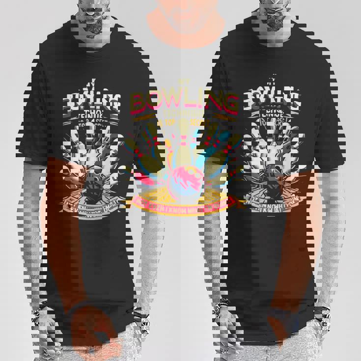 My Bowling Technique Isecret 面白いボウラーボウリング Tシャツ 面白い贈り物